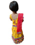 BookMyCostume Radha Dress for Baby Girl | Janmashtami Radha Costume for Girls with Dupatta & Morpankh | Radha Rani Dress for Baby Girl | Fancy Dress Costume for Role Plays & Festival | 0-6 Months